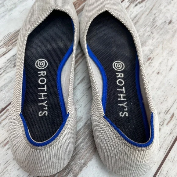 Rothy’s The Point Flax Birdseye Knit Flats - Size 8.5 - Picture 14 of 16